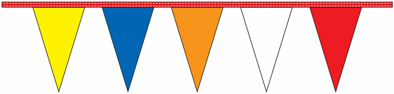 Multi-color Pennant Streamers